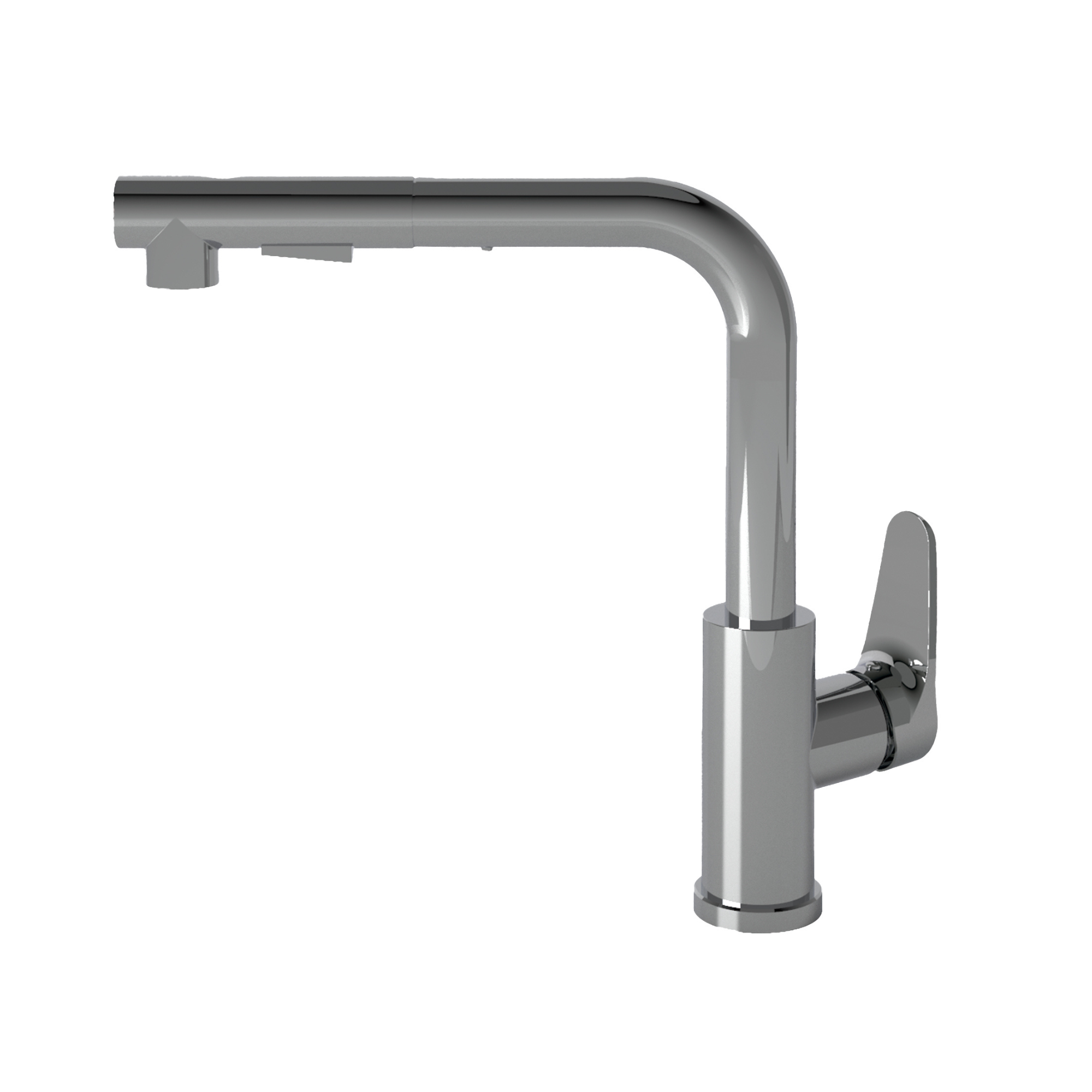 Grifo cocina monomando con caño alto Edesa Maro Cromo Leroy Merlin