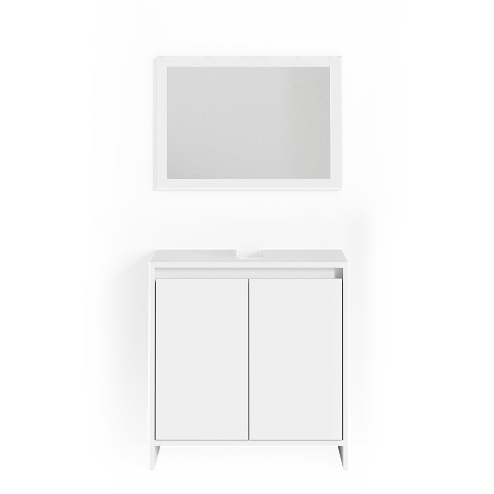 Vicco Zestaw mebli łazienkowych Emma, Biały, 2 części