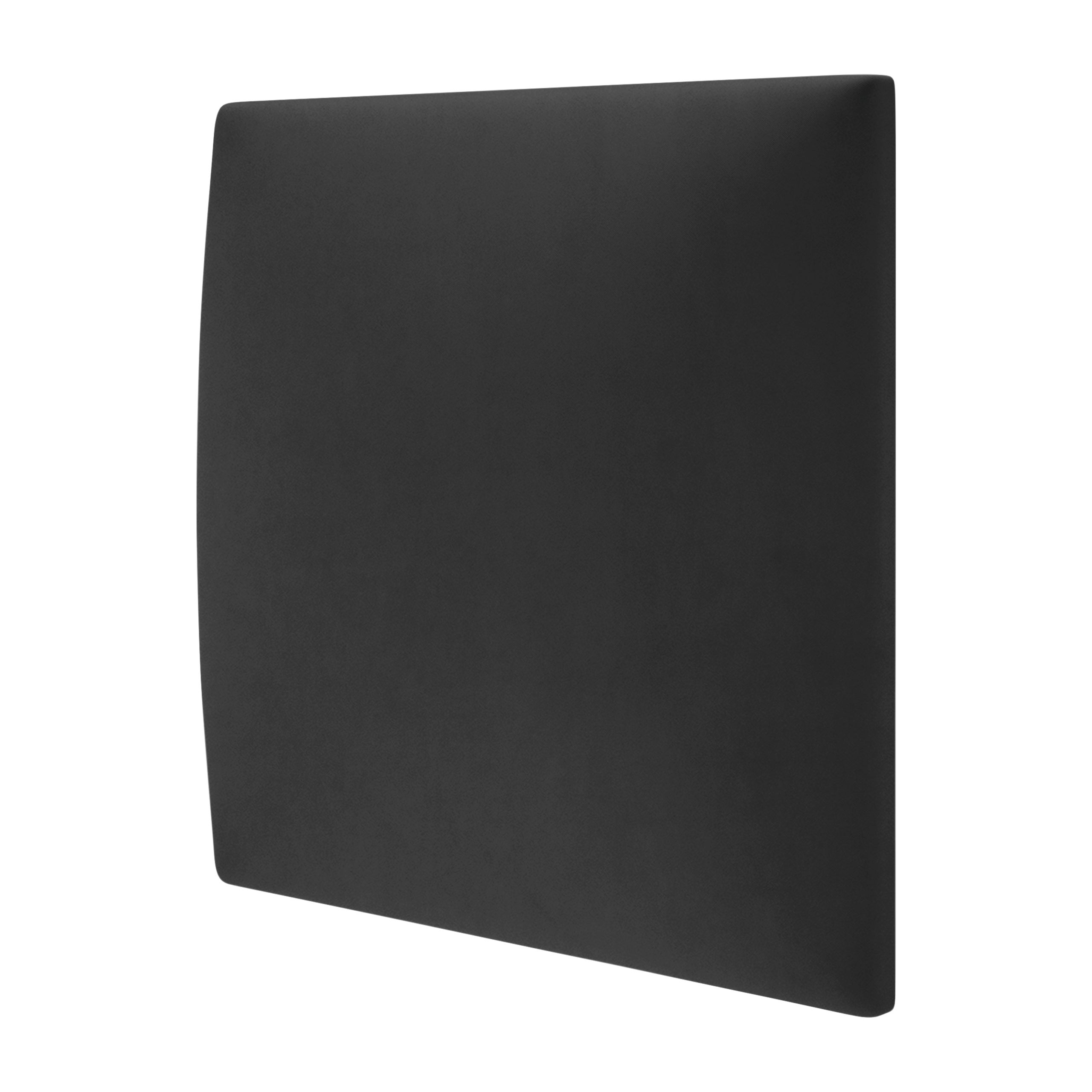 Panel tapicerowany ścienny Stegu wezgłowie 30x30 cm Czarny Welur - akustyczny, dekoracyjny 1 szt.