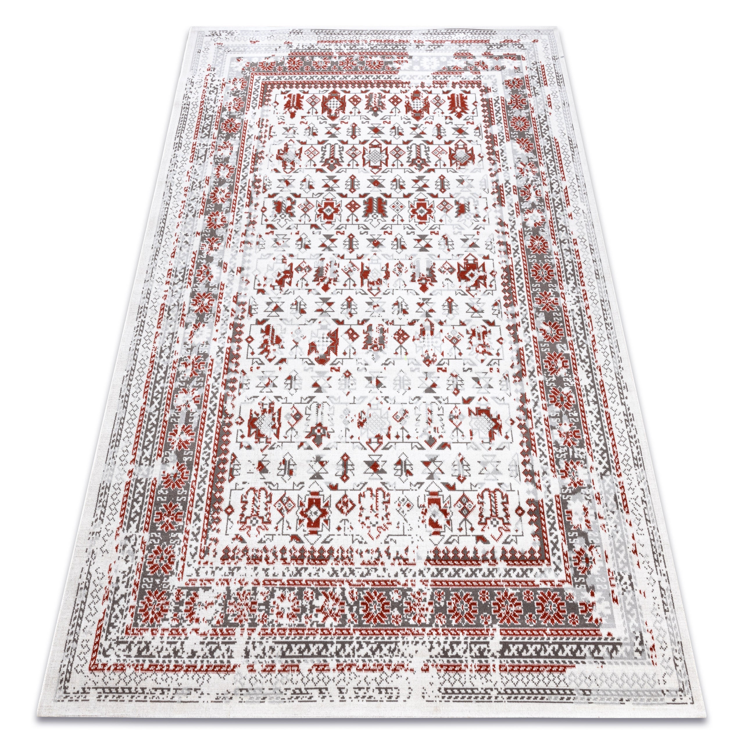 Dywan Vintage 22212061 krem / czerwony klasyczny 120x170 cm