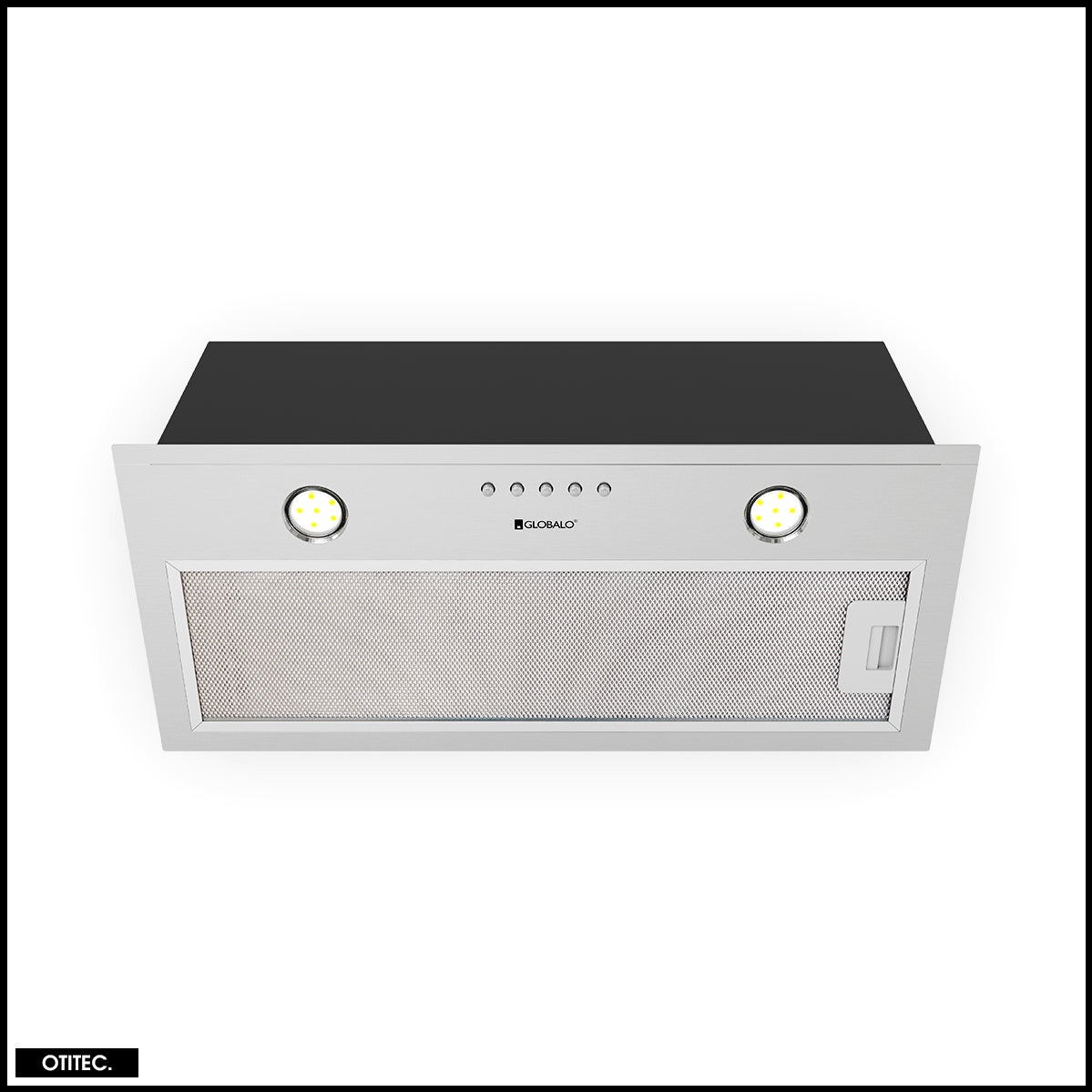 Cappuccio visiera 60cm 344m3 / h nero - ahc640bk - airlux