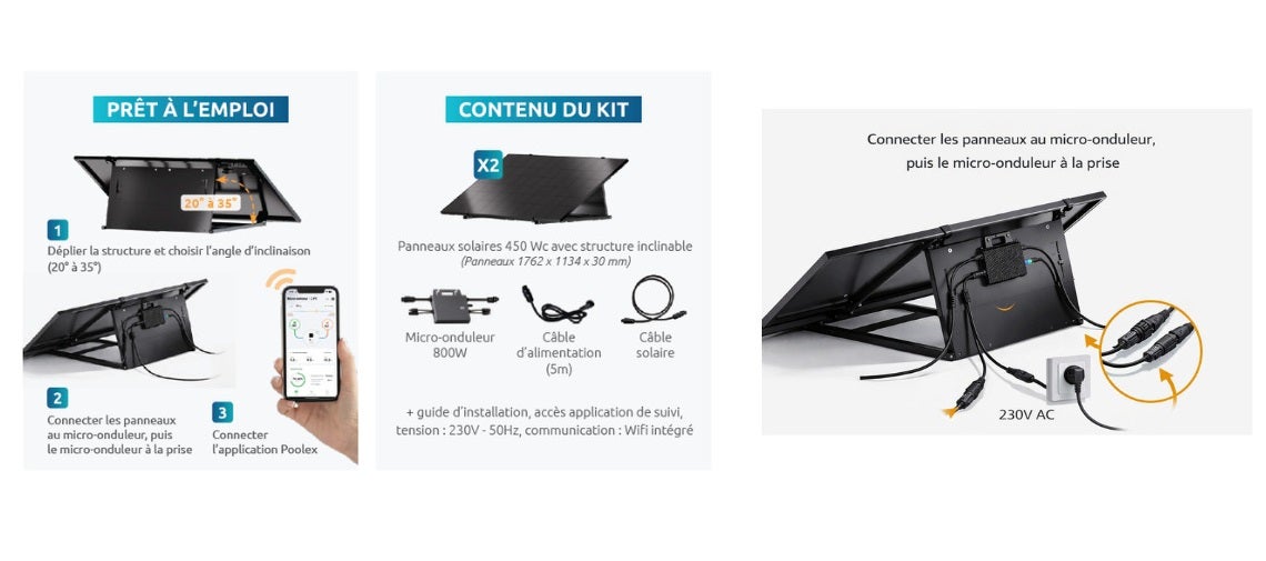 Kit Photovoltaïque Plug&Play Kit 900W - 9