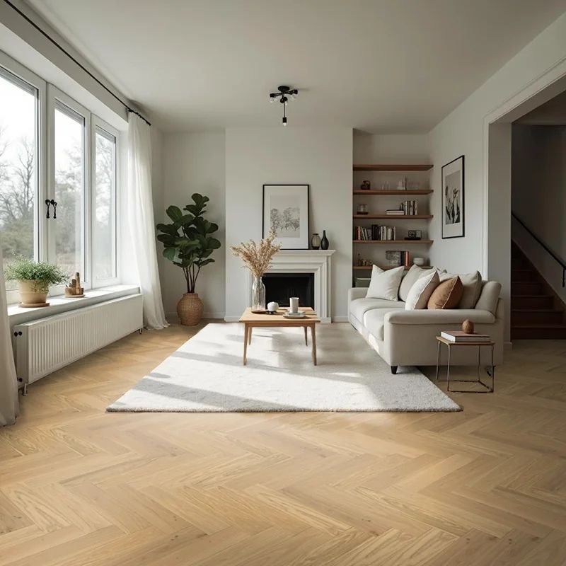 Arquiservi | Piso Vinílico SPC Espinha Click (6 mm, 1,88 m²) | Hidrófugo, alta resistência, instalação fácil, Trigo Dourado - 6
