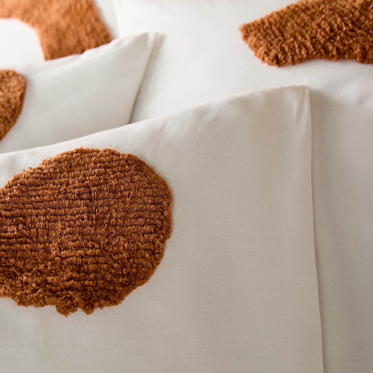 Housse de couette coton tufté, Balanka - Blanc cassé - 260 x 240 cm - 4