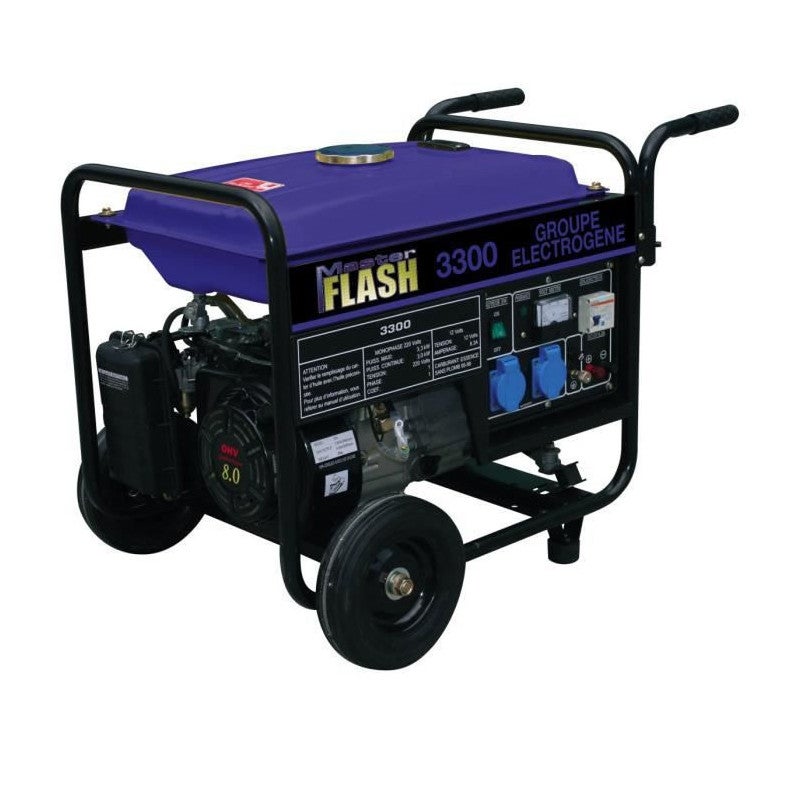 Groupe Électrogène Essence 720W MASTER FLASH MF900 - Silencieux, Autonomie 5h30