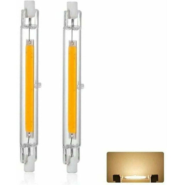 Bombilla LED R7S 118mm 20W Dimmable, Blanco Cálido 3000K 3000LM, Lineal Reemplazar Lámpara Halógena J118 300W, lote de 2