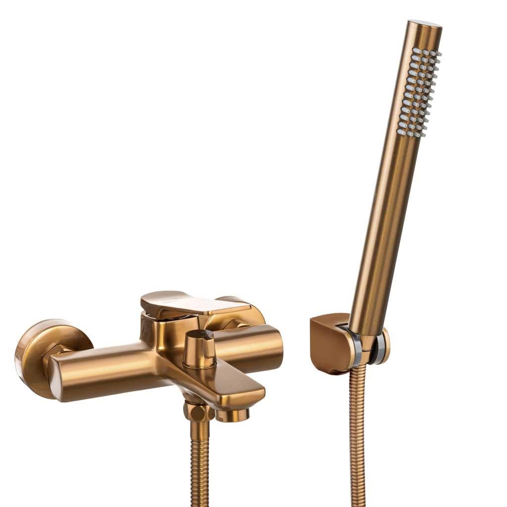 Mitigeur Baignoire Robinet Bain Douche Mural – Bronze, Laiton Brossé, Occasion
