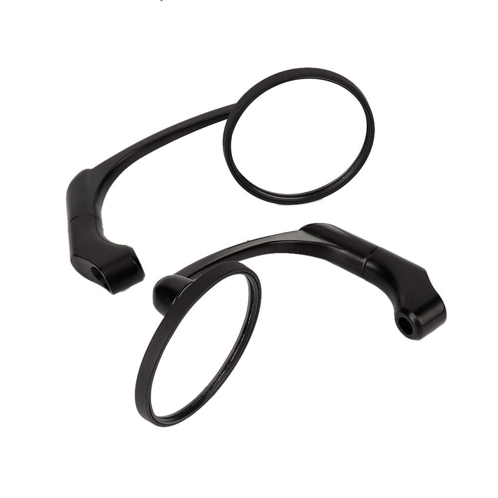 Specchietto retrovisore universale rotondo in vetro riflettente modificato per motocicletta - 2