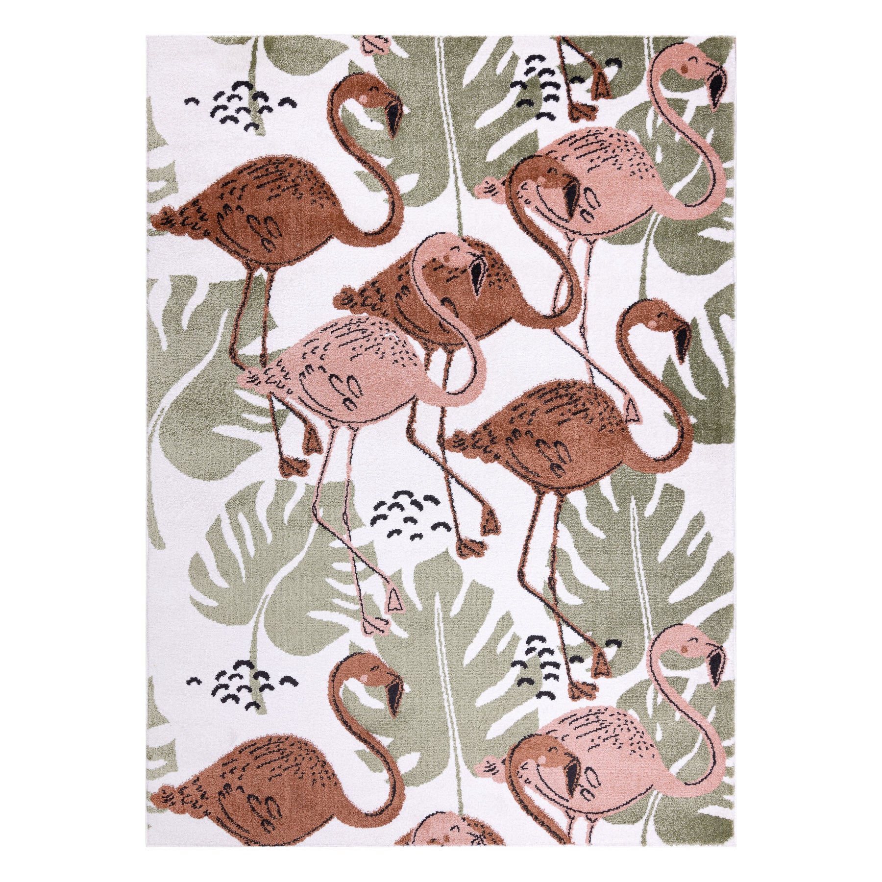 Dywan FUN Flami dla dzieci, flamingi krem 200x290 cm