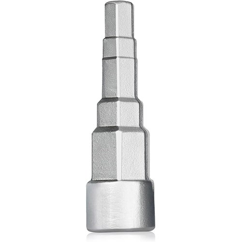 Klucz grzechotkowy stopniowy 1/2" z 5 pozycjami: 3/8", 1/2", 3/4", 1-1/4" uniwersalny klucz do przyłączy zaworów do urządzeń sanitarnych, instalacji w