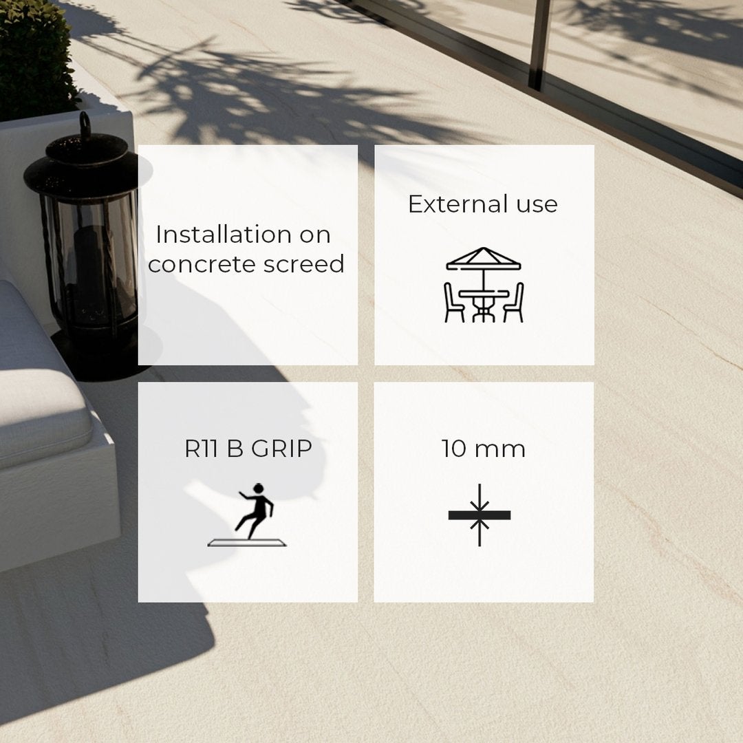 Manhattan Lasa Marmo Outdoor - Piastrelle 60x120 cm R11 10 mm - MAL 5016 60x120 GRIP R11 10 mm - 4