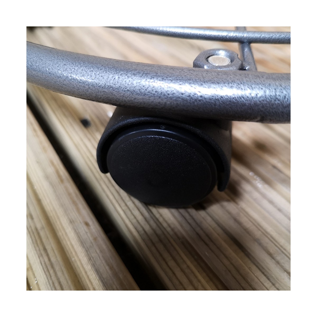Support pour pot en métal sur roulettes, 35 cm - 4