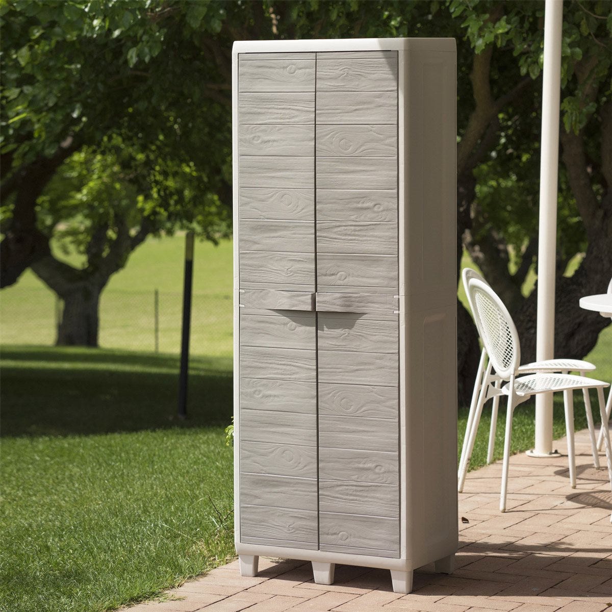 Woody s Toomax Armoire Ext rieure 2 Portes En R sine Avec tag res woody-s-toomax-armoire-ext-rieure-2-portes-en-r-sine-avec-tag-res