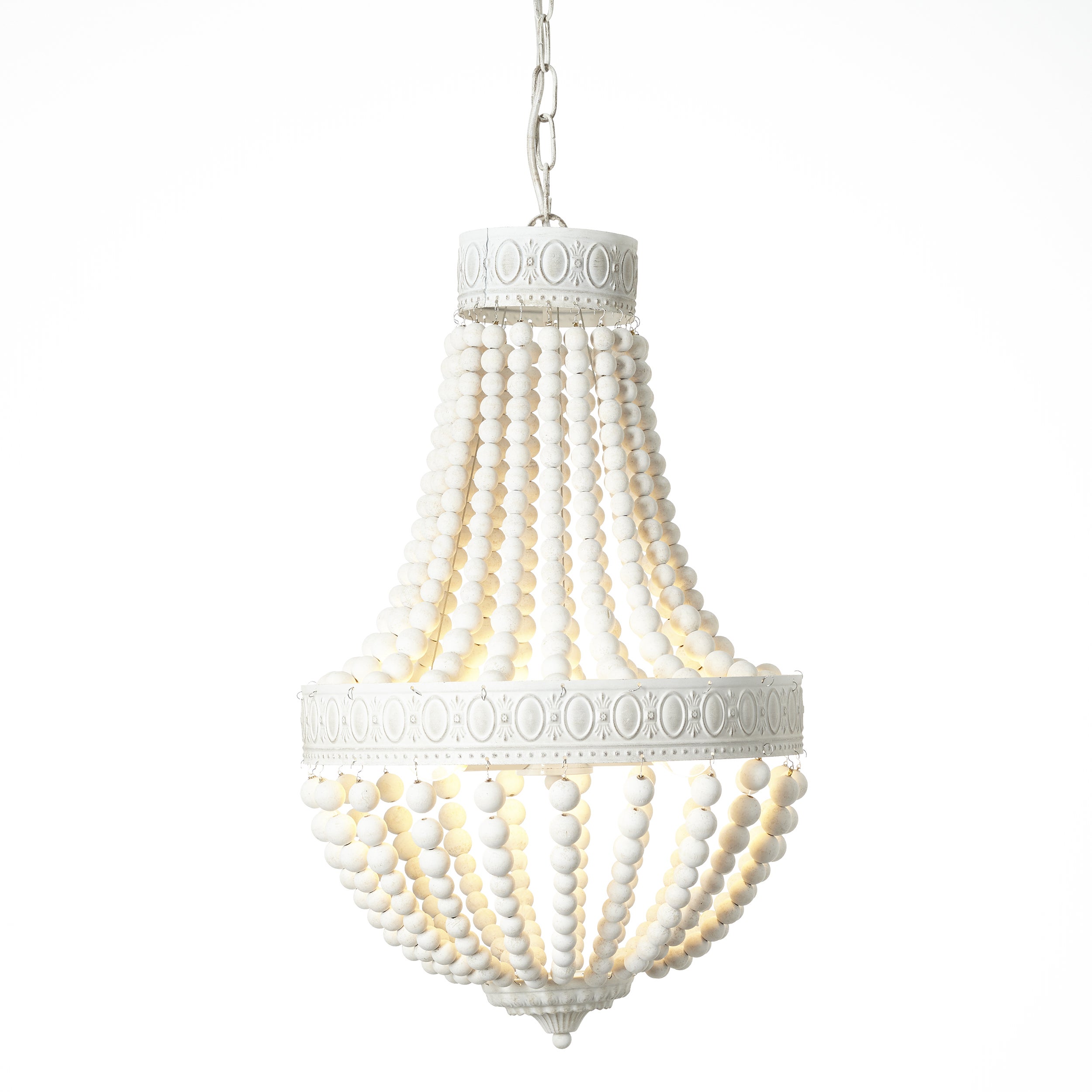 LIBA-Żyrandol metalowo-drewniany Ø40cm - - 4