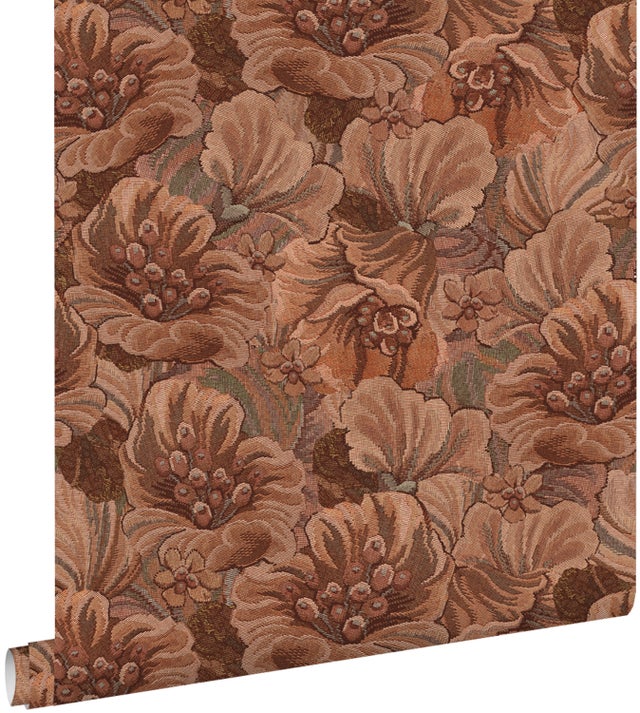 Tapisserie Murale Florale Médiévale – Jardin Français, 78x68 Cm, Coton, Vintage