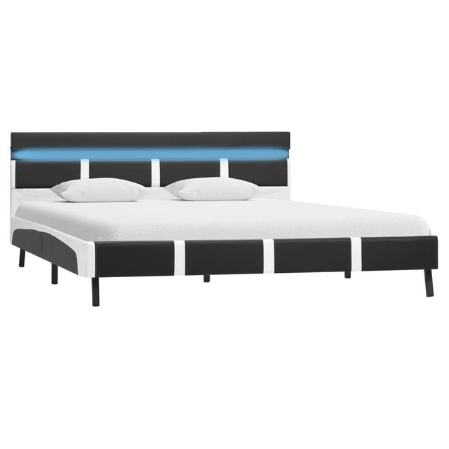 Brinlawb Struttura Letto 120x200 Cm Con Luci LED RGB, Stazione Di Ricarica Con 2 Prese AC, USB E Type-C, E Cassetti Nascosti – Marrone Vintage