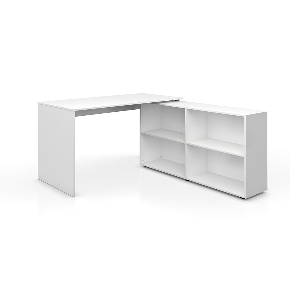 Vicco Biurko narożne FlexPlus, Biały, 137 x 60 cm
