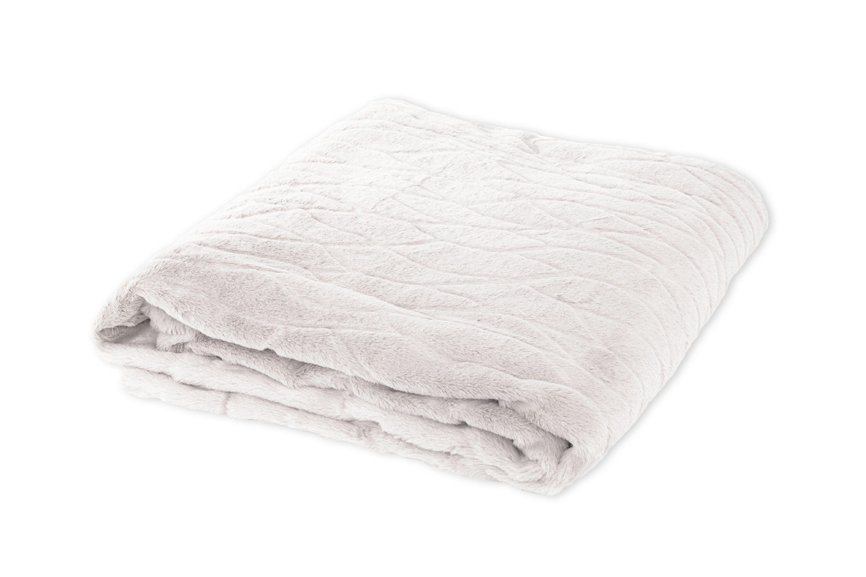 Koc Flanelowy poliester Biały 130x170 cm