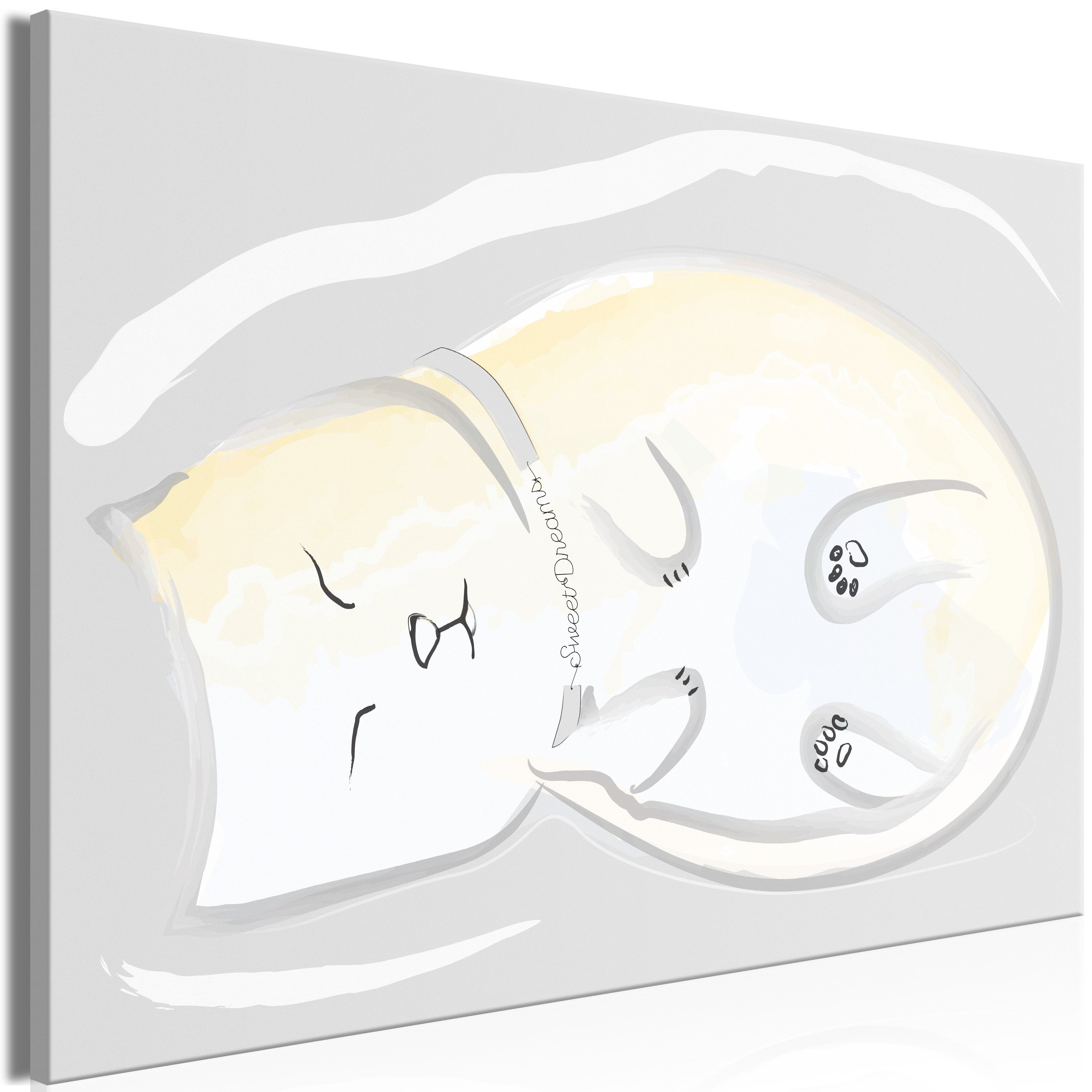 Tableau - Sleepy Kitty (1 Part) Vertical [120x80] - 2