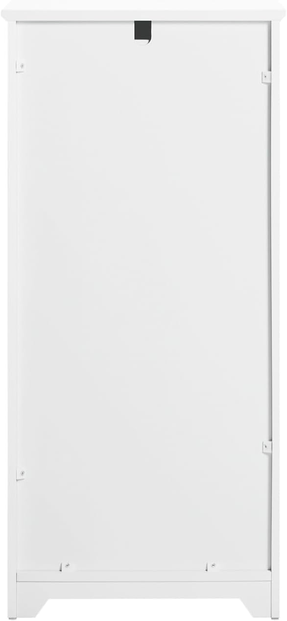 SoBuy Cesto para Ropa Sucia Armario Multifuncional de baño con 1 Cesto y 1 Cajón Blanco 40 x 39 x 86 cm BZR110-W - 4