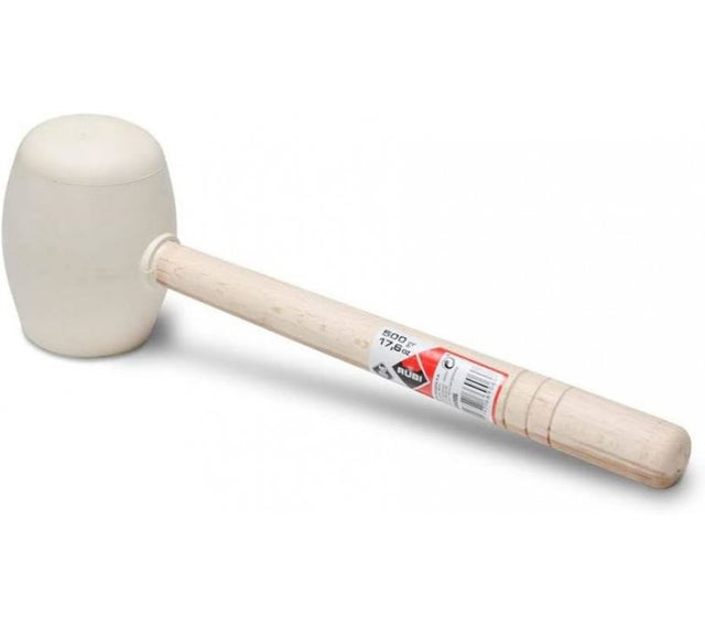 MAILLET CAOUTCHOUC BLANC POINTE RONDE RUBI - 500 gr