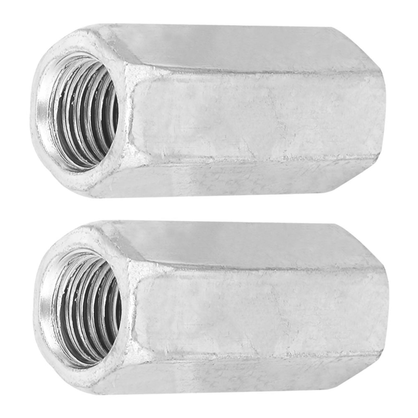 Lot De 2 écrous Hexagonaux Fendus M22 X 1,5 Mm - Grade 4,8 - Acier Carbone Noir - Zaplyte