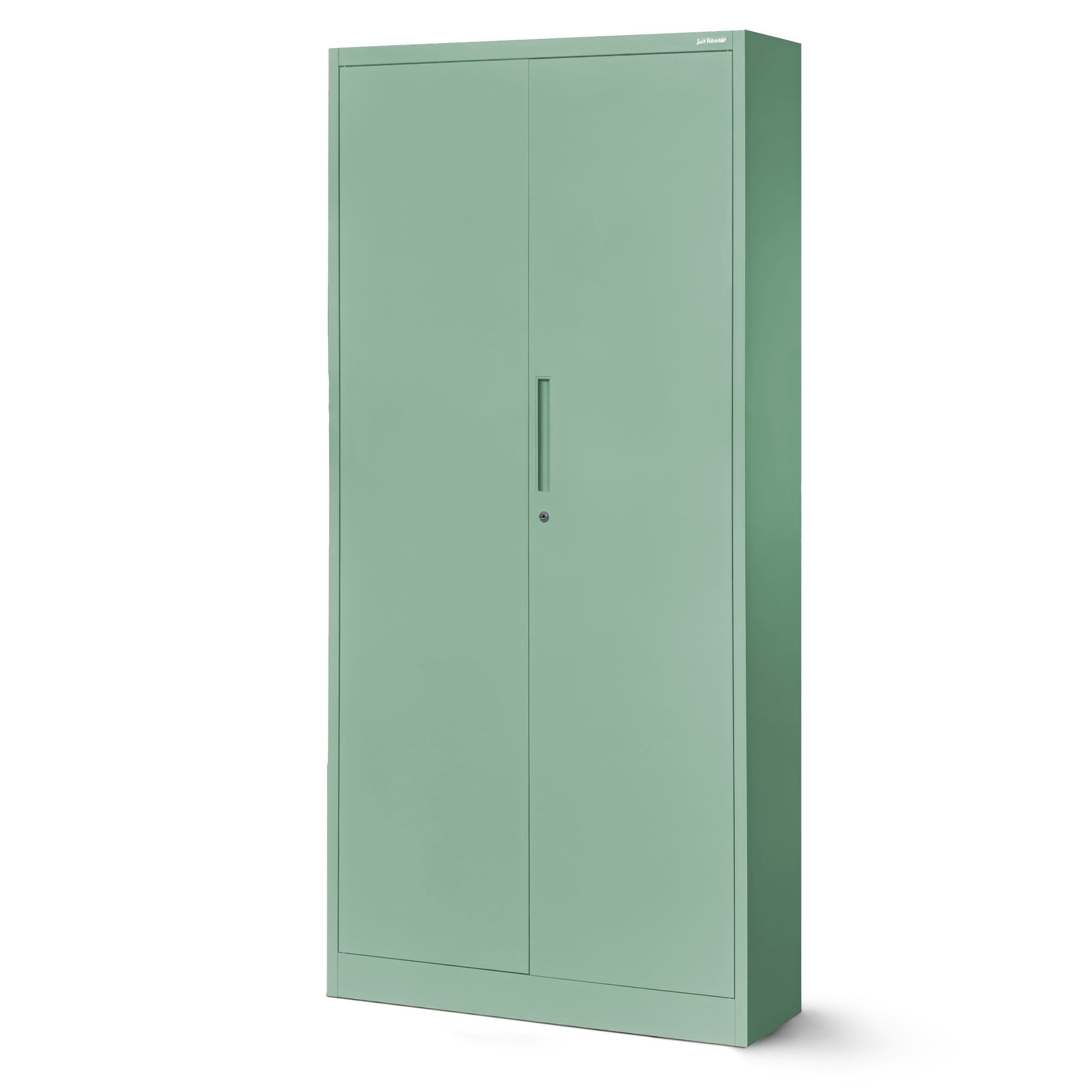 Metalowa Szafa Biurowa z 4 Regulowanymi Półkami 195 x 90 x 40 cm Pastelowa Zieleń