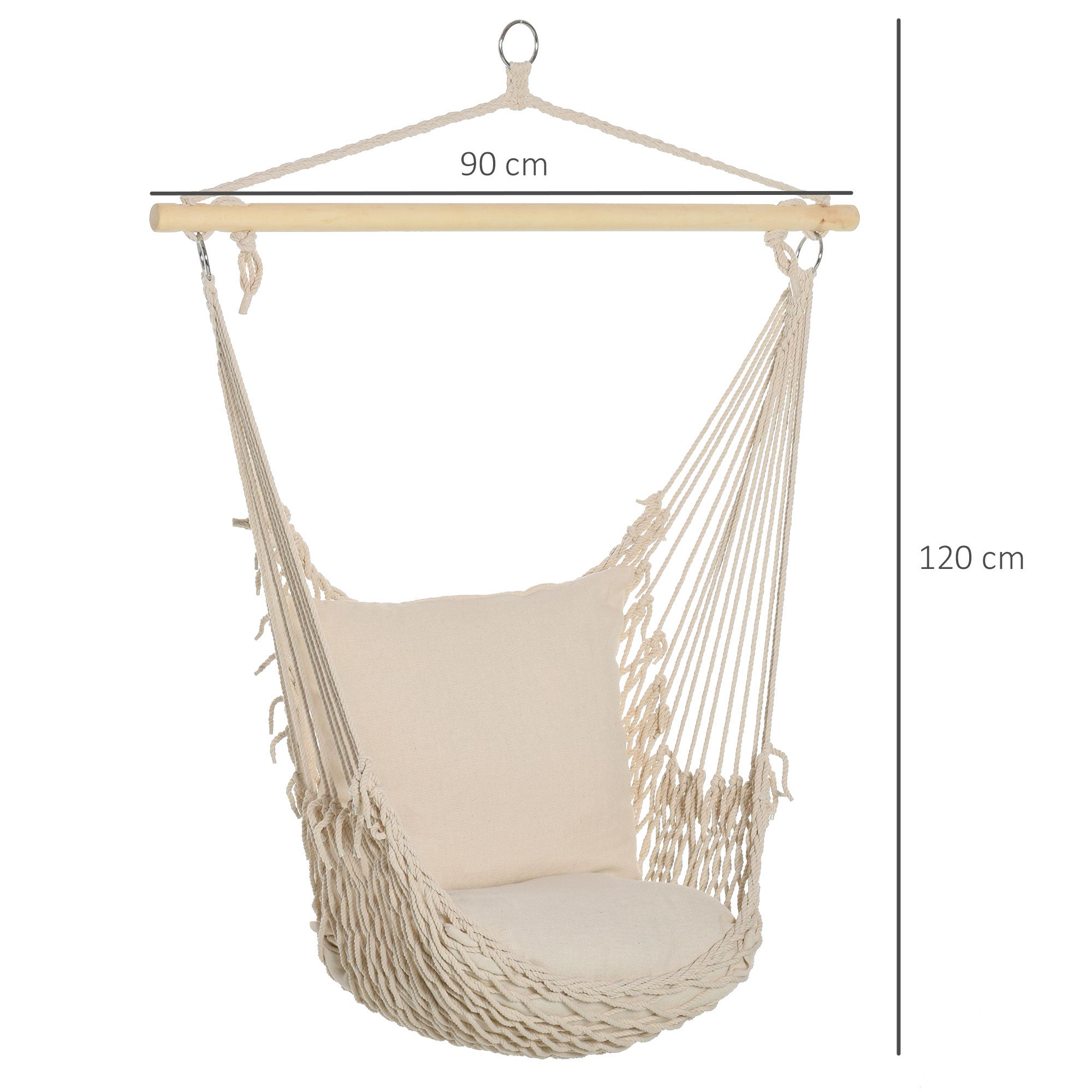 Fauteuil suspendu Polyester Outsunny - 3