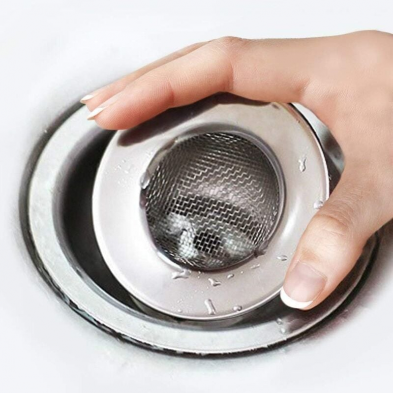 2 Filtri Per Lavello In Acciaio Inox - Raccoglicapelli Per Cucina E Bagno - Diametro 7 Cm, Proteggi Scarico Anti Odori - Adatti Per Vasca, Doccia, Lavabo - 2