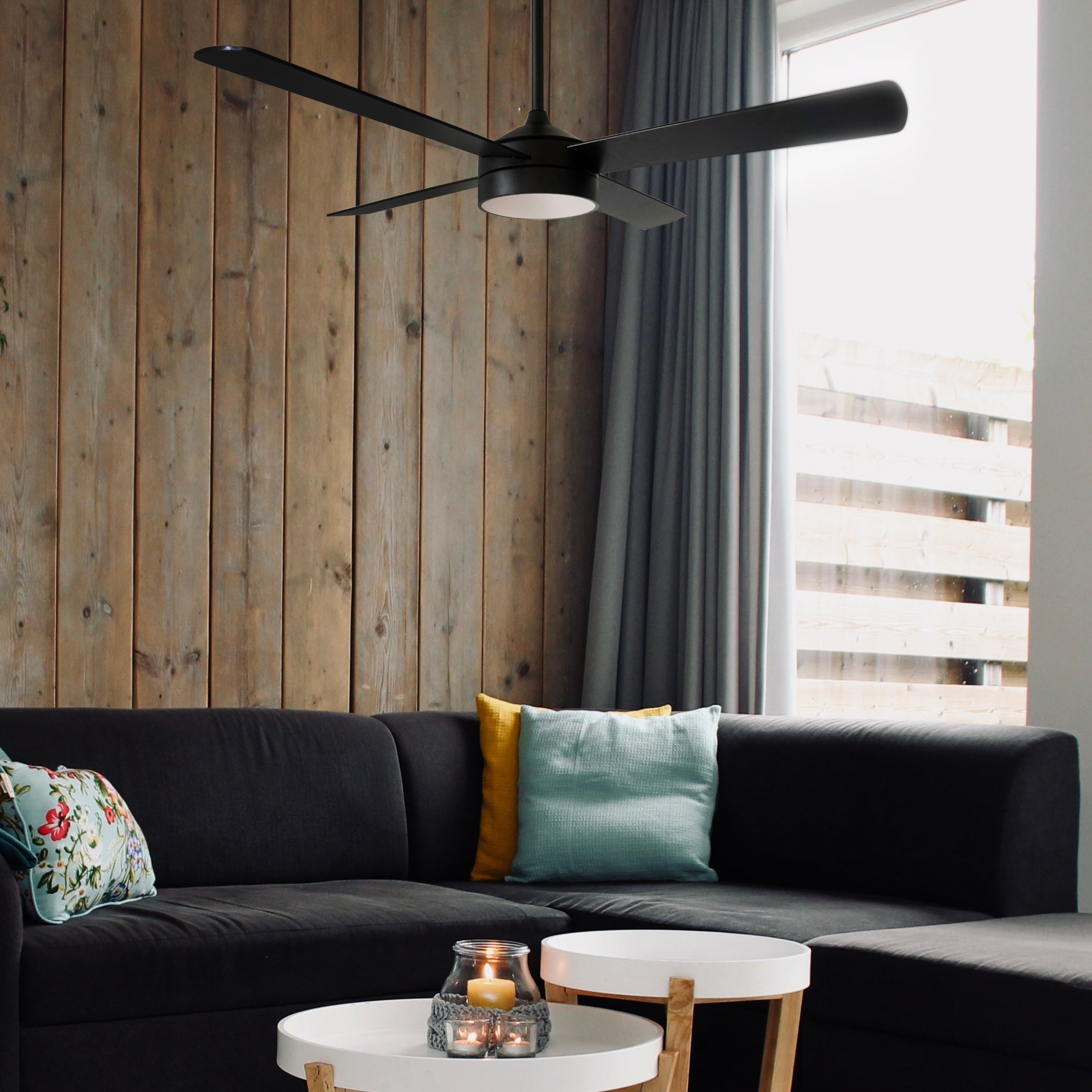 Ventilateur de Plafond 122cm DC LED 24W CCT DIM Noir Zarautz - 3