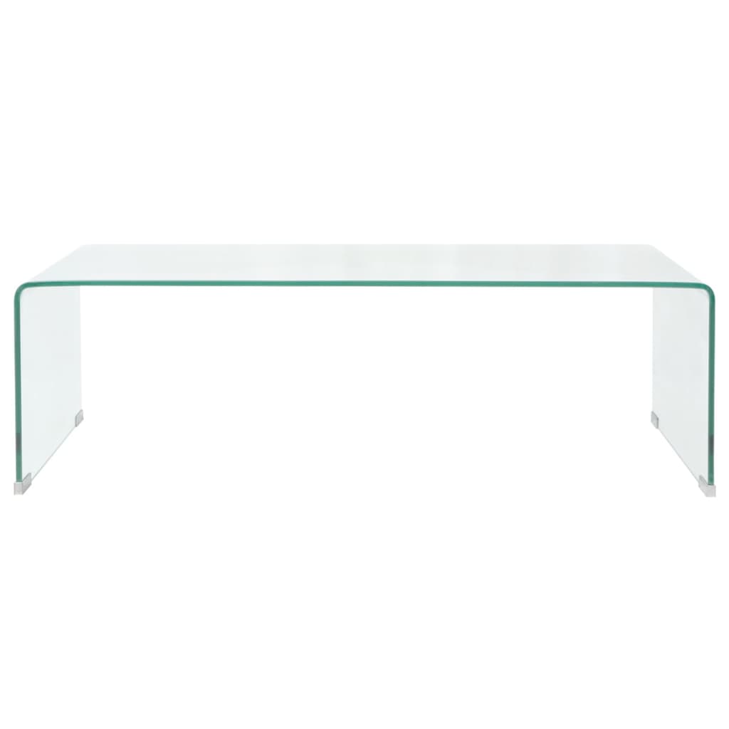 Mesa De Centromesa Auxiliarmesita De Centro Vidrio Templado X X Cm Claro Cfw Leroy