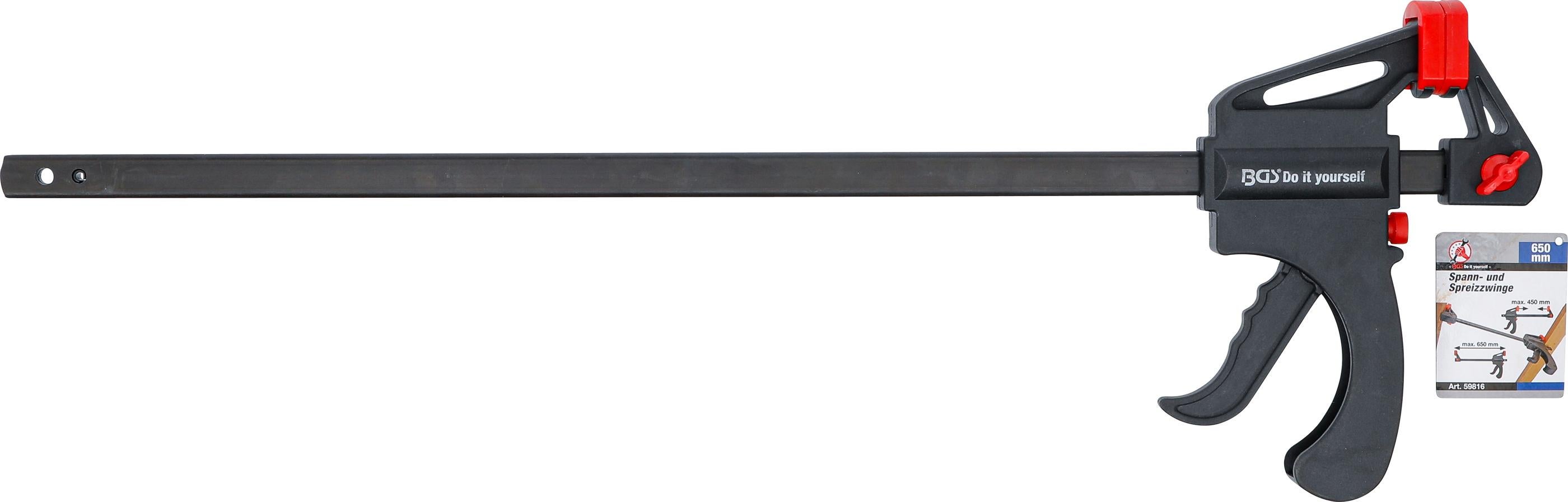 Serre-joint BGS 59816 - 650mm Poignée Pistolet | Pour Bois, Collage Et Bricolage