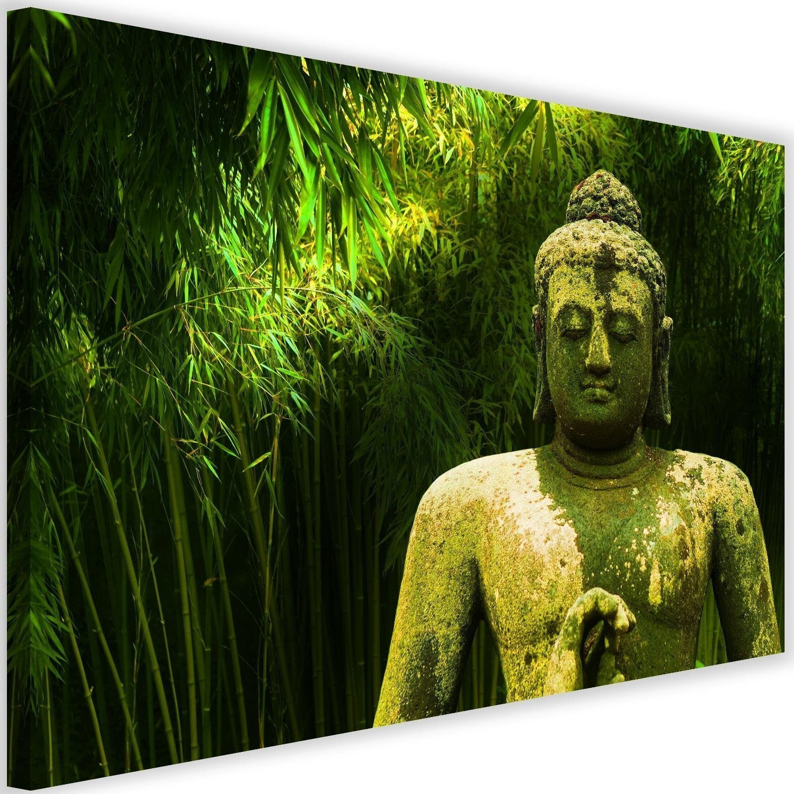Obraz na płótnie, Budda las bambusowy natura 120x80