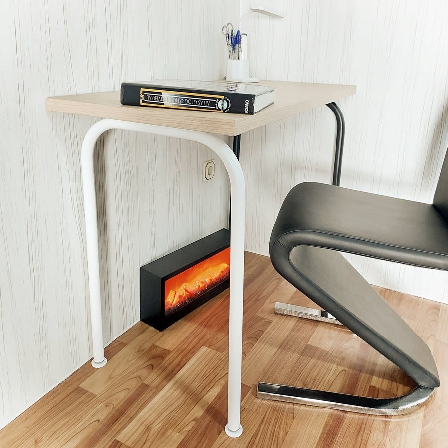 Monarka , Patas Para Mesa (73 Cm Alto X 45 Cm Fondo) Juego 2 Unidades, Metálicas, Mesas Escritorios, Salón Comedor, Md. Malaga. Color Blanco , Leroy Merlin