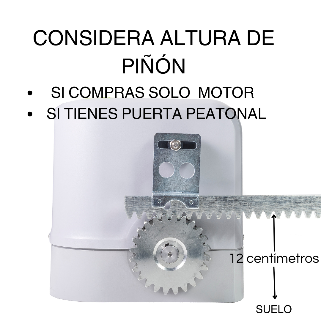 Motor para puerta corredera de garaje - Hasta 800kg incluye 2 mandos y central electronica. Cierre Automatico, Paro Suave. - 2