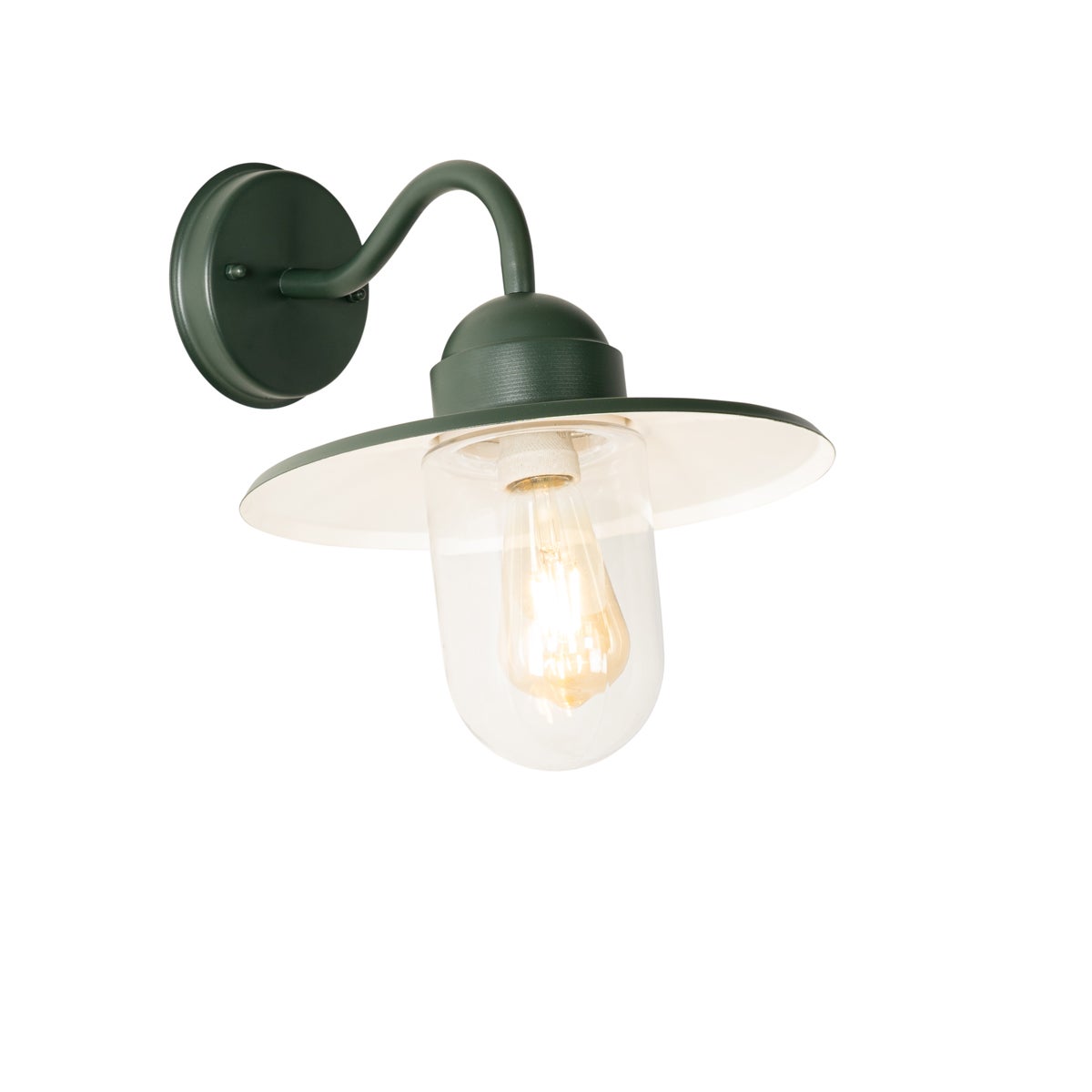 Qazqa nowoczesny lampa ścienna zewnętrzna IP44 do ogród - Kansas - zielony, max. 60w, kompatybilny z żarówką LED, e27, 29.4cm