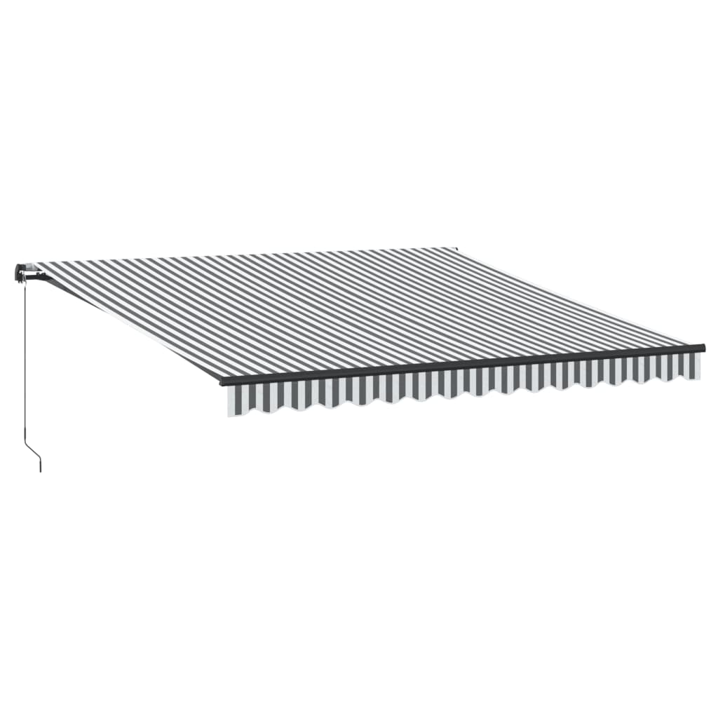 Toldo Retráctil De Tela Y Acero 150x150 Cm Gris - Para Terraza, Balcón O Patio, Protección Solar UV