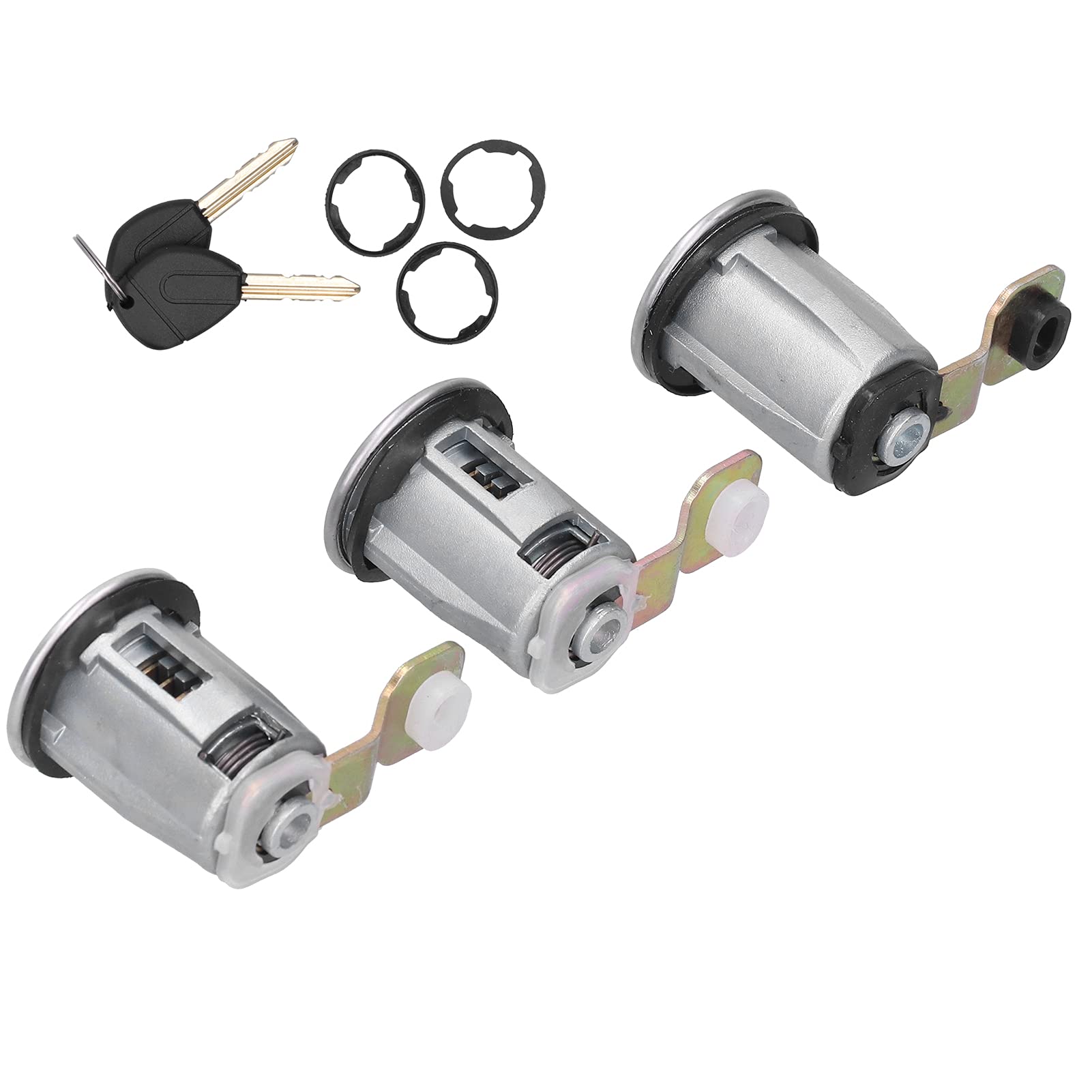 DVPARTS Set 3 Cilindri Serratura Porta | Per Jeep CJ Wrangler Cherokee XJ 84-90 | Ricambio 8122874K3 - 2