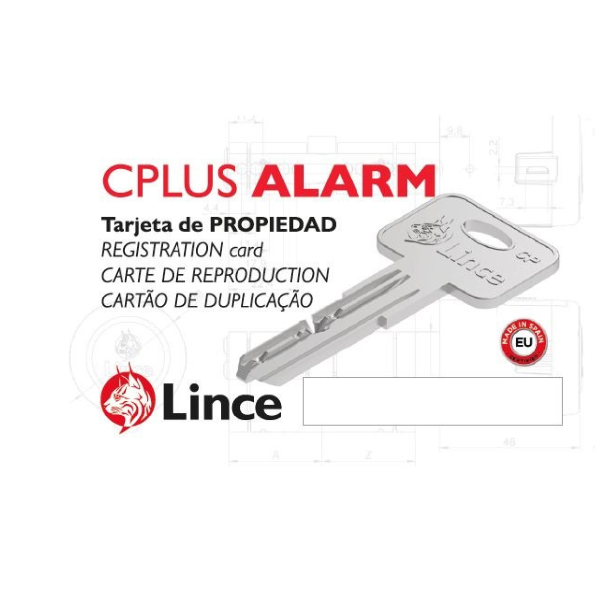 Cilindro con allarme LINCE CPLUS ALARM da 30 + 30 mm nichelato - 8