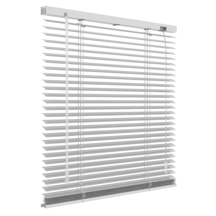 Store vénitien extérieur en PVC blanc pour fenêtre - Taille 120x160 cm - 2
