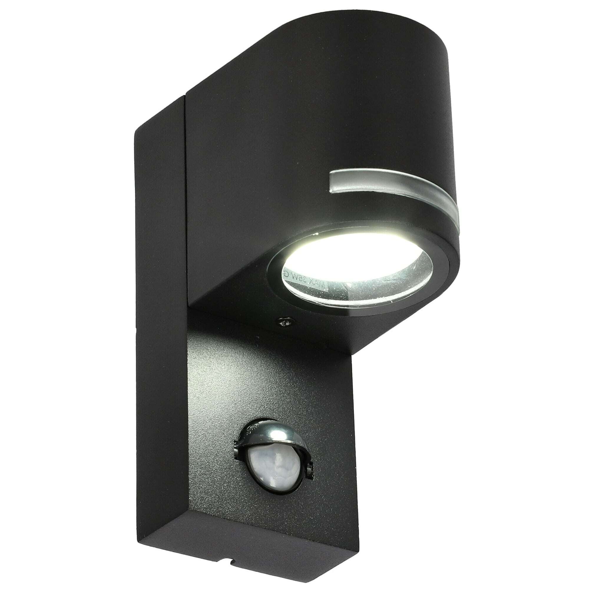 Kinkiet zewnętrzny z czujnikiem ruchu Vira 1 Sensor GU10 czarny IP54 EDO SOLUTIONS