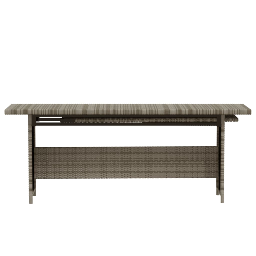 Mobili da giardino mobili da esterno Set di mobili da 6 pezzi con cuscini in resina intrecciata grigia 02 02_0016868 - 5