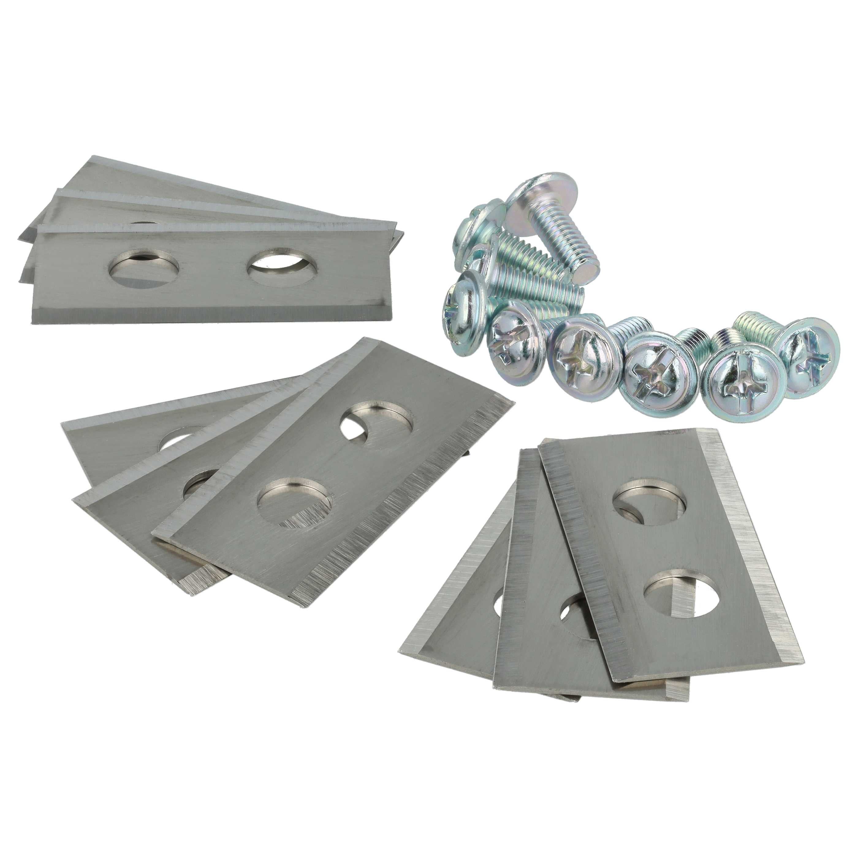 vhbw 27x Lama di ricambio compatibile con Worx Landroid M 500B WG755E, M500 WG754E, M800 WG790E.1 tagliaerba - argento, in acciaio - 2