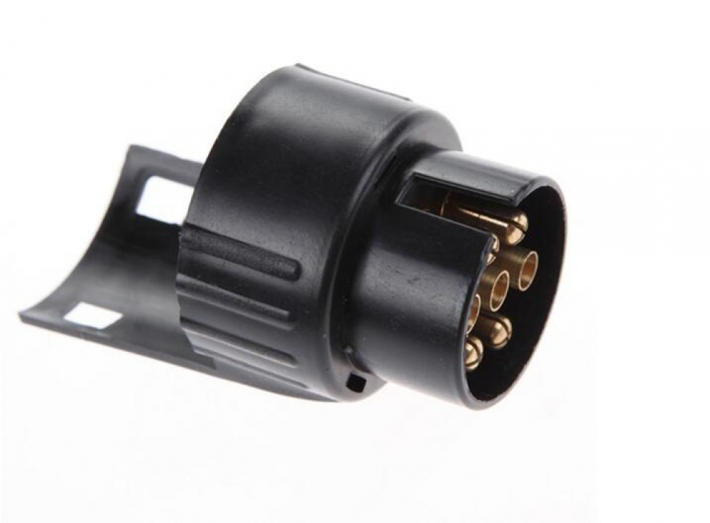 Adapter wtyczki przyczepy 7-13-stykowej, 12 V, 50 A, światło stopu, tablica rejestracyjna, gniazdo kierunkowskazów