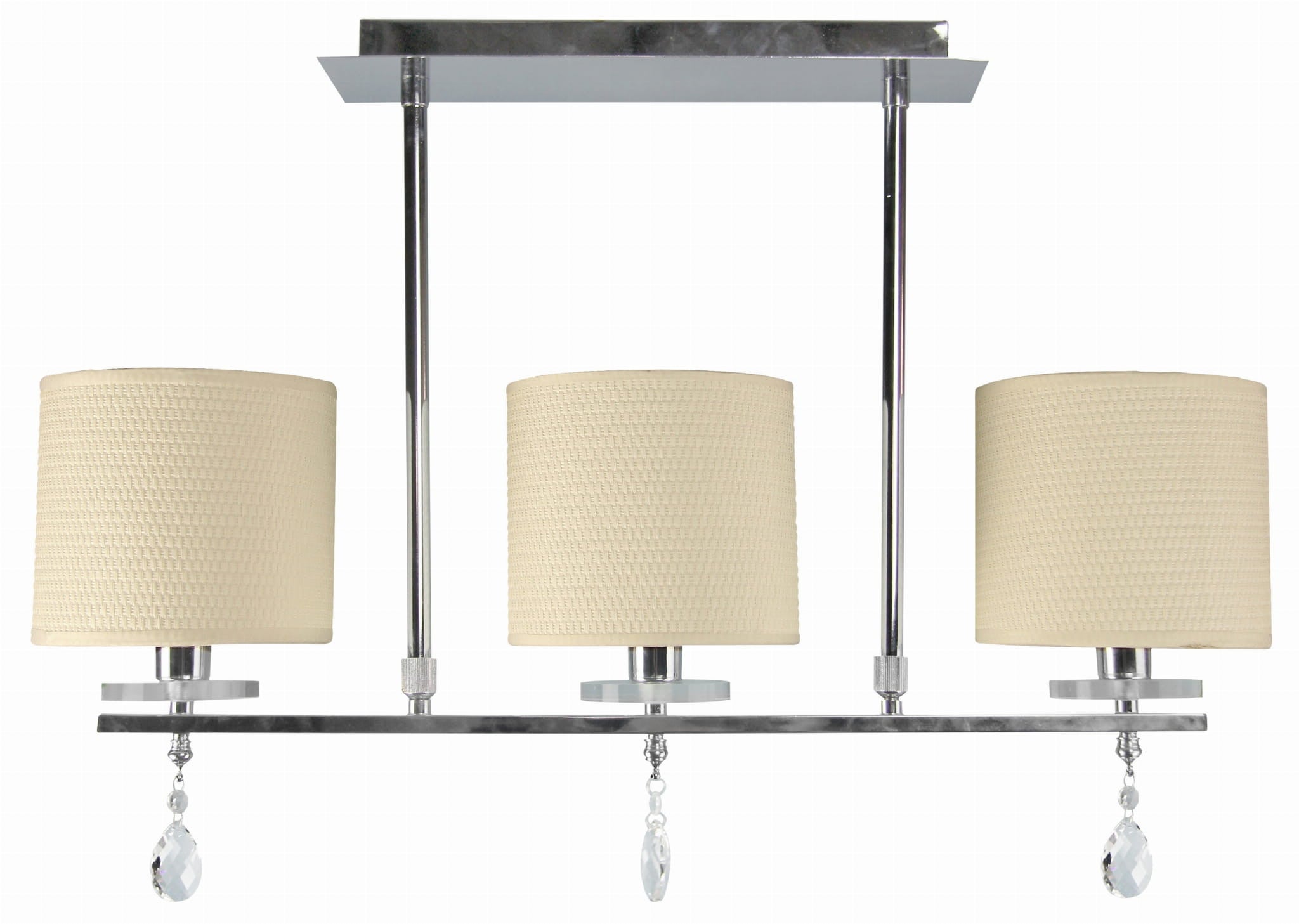 Lampa wisząca ESTERA beżowo-chromowana 3 x E14 x 40W wym: 55 x 62 x 15 cm Candellux
