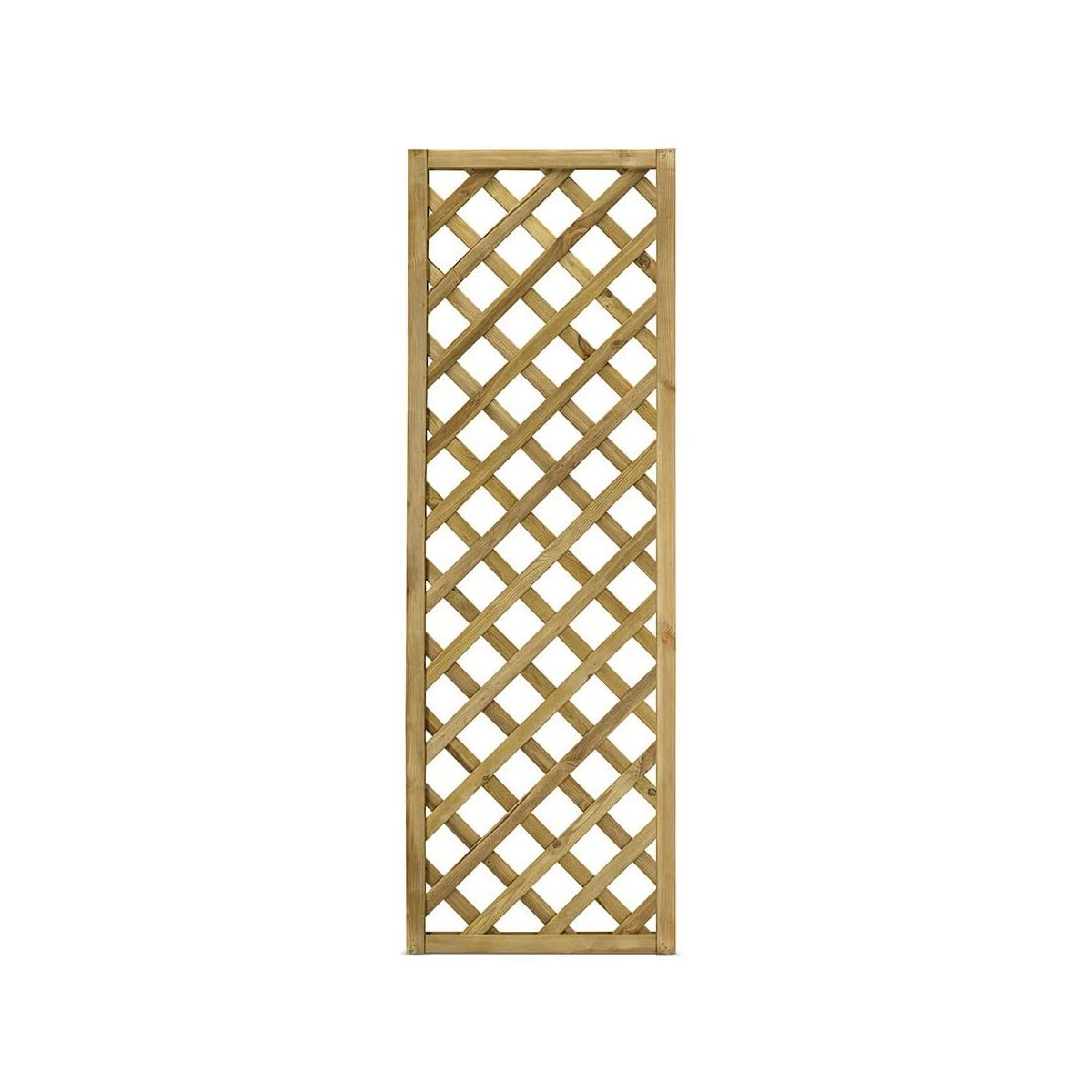 Grigliato Gaia 90x180 cm legno naturale impregnato in autoclave, maglia diagonale - 3