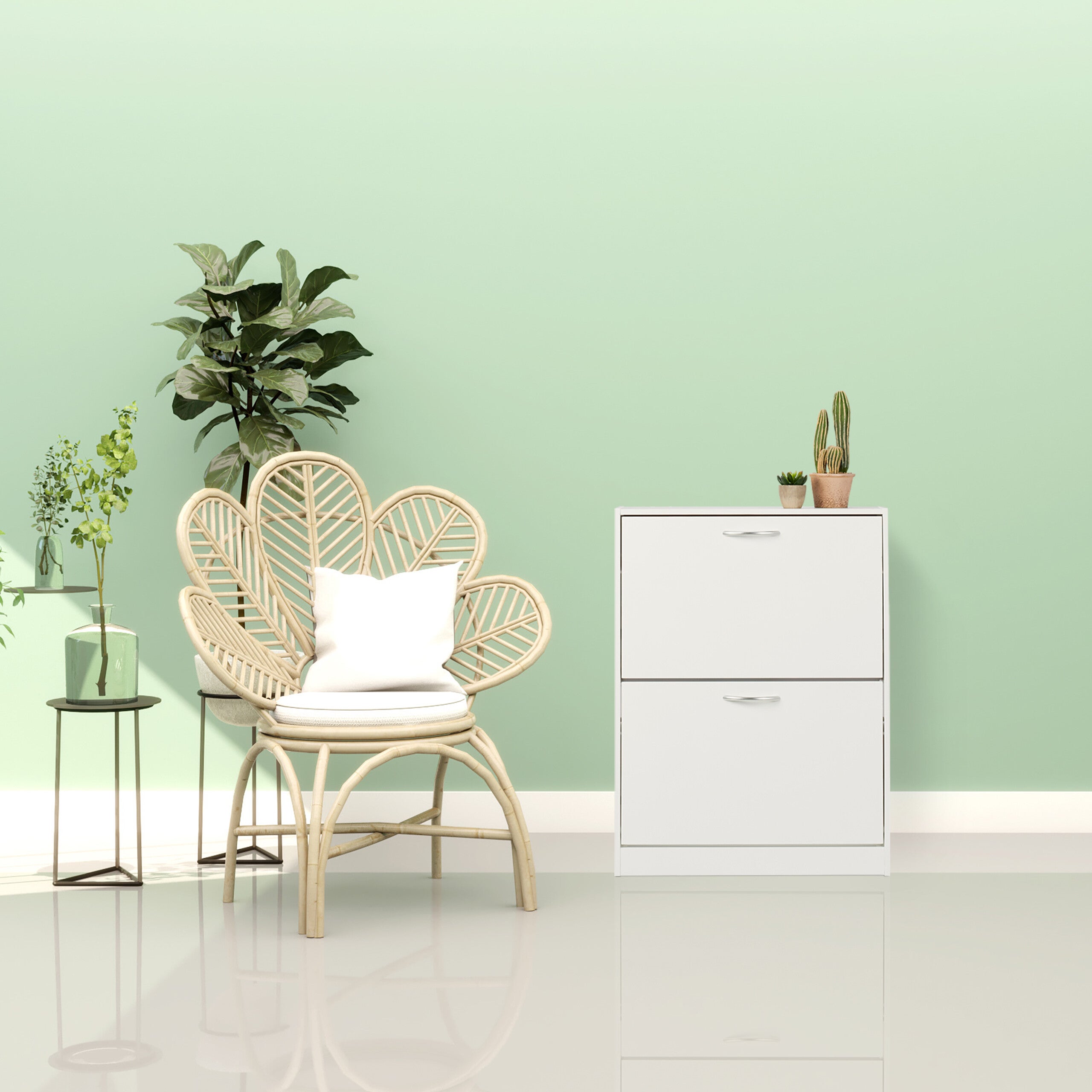 Relaxdays Scarpiera Allungabile In Metallo, 2 Ripiani, Fino A 10 Paia, 36x63-115x23 Cm, Argento