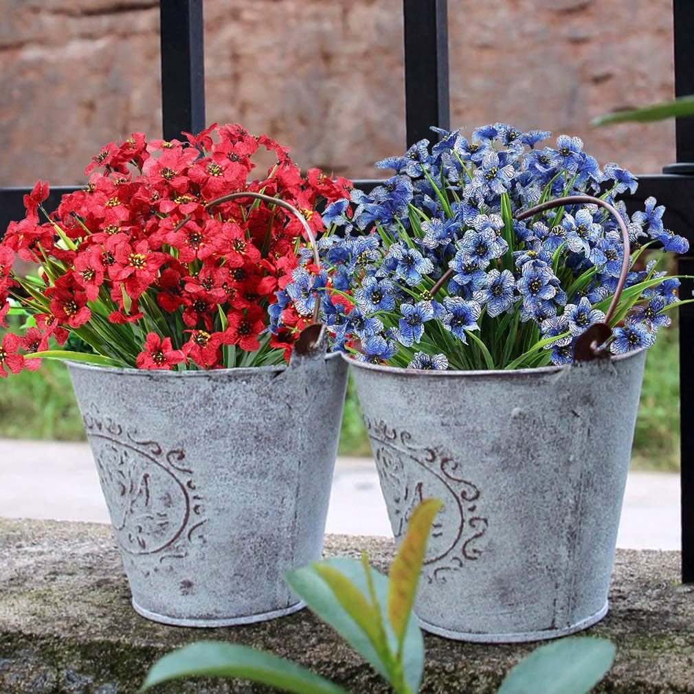 Fiori da esterno resistenti ai raggi UV, 8 mazzi, piante da esterno
