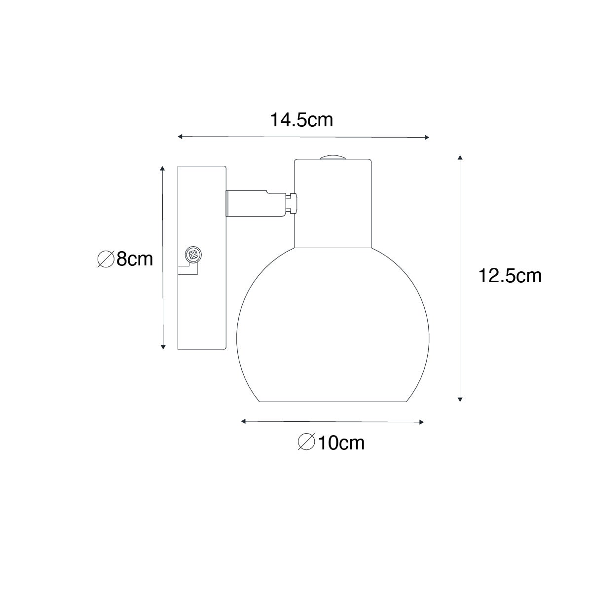 Qazqa spot de plafond orientable - Vidro - vert, e14, max. 25w, 10cm, rond, idéal pour le salon, la cuisine et - 4