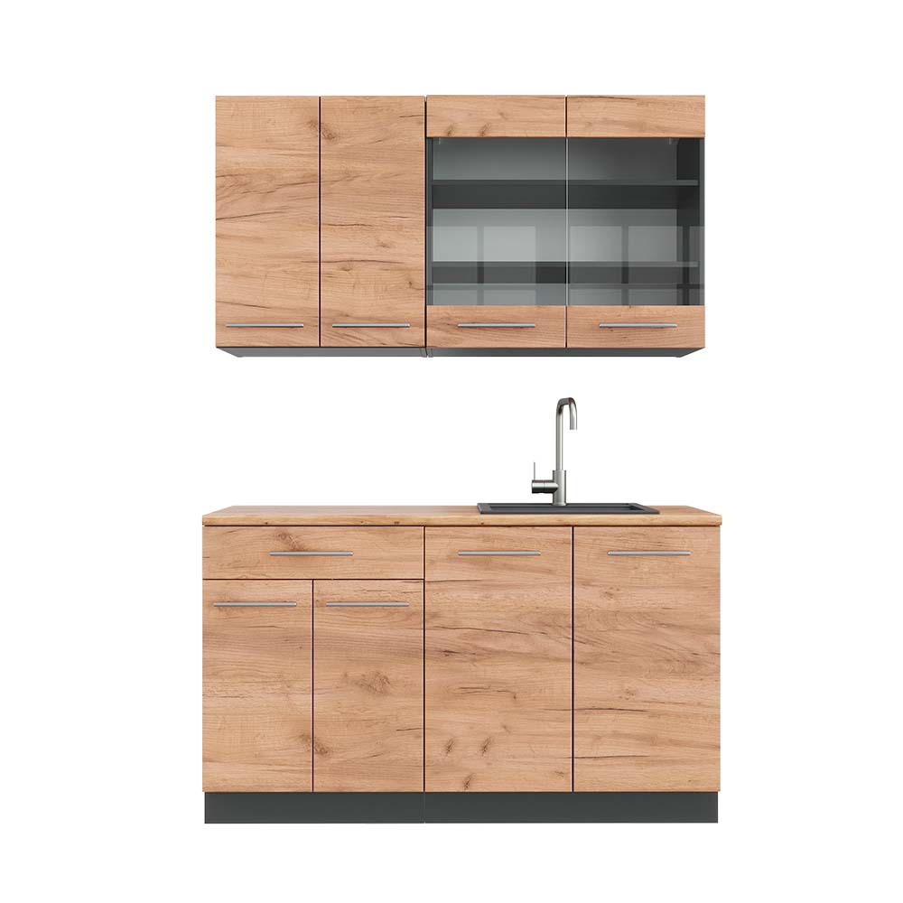 Vicco Cuisine Fame-Line, GrisBeige/Chêne doré, 140cm , PT Chêne | Leroy
